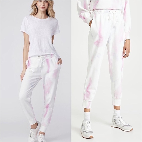 PAIGE Retro Tie Dye French Terry Jogger Track Sweatpants Size M - Picture 3 of 12